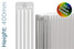 DQ-MD5-400-TH - DQ Modus 5 Column Horizontal Radiator H400mm x W622mm DQ-MD5-400-TH - DQ Modus 5 Column Horizontal Radiator H400mm x W622mm